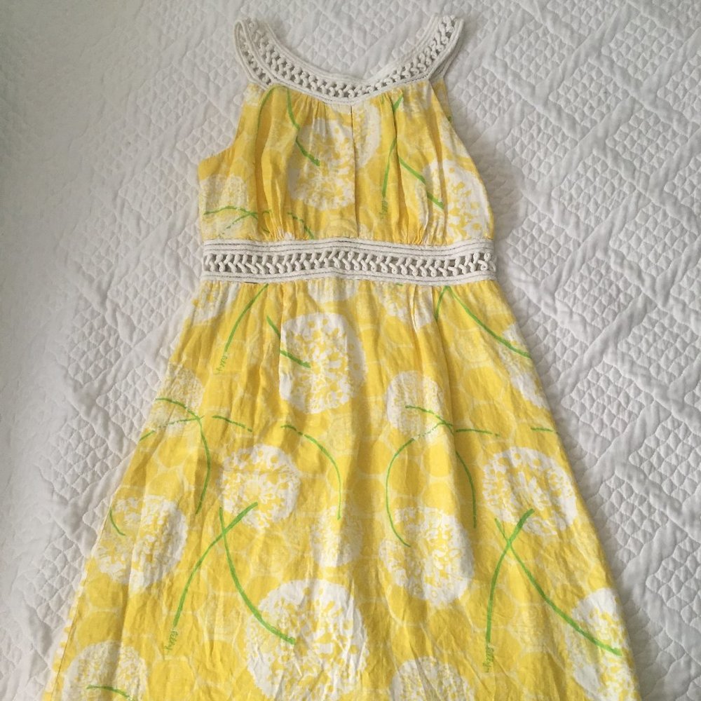 Lilly Pulitzer blossom yellow sundress